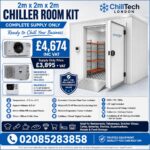 2m x 2m x 2.2m Chiller Room Kit – Supply Only