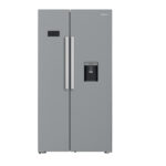 Hotpoint HPG2 6583 WXP4UK Brushed Steel Dual No Frost American Style Fridge Freezer with FreshShield - Grade M - Peterborough Stock