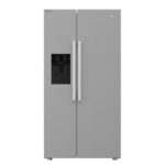 Hotpoint HPG2 6573 WXP4UK Inox Dual No Frost American Style Fridge Freezer with Water and Ice Dispenser - Grade M - Peterborough Stock