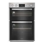 Hotpoint DIH 10D IX Stainless Steel 89cm Built In Double Fan Oven with Enamel Liners - Grade R - Peterborough Stock
