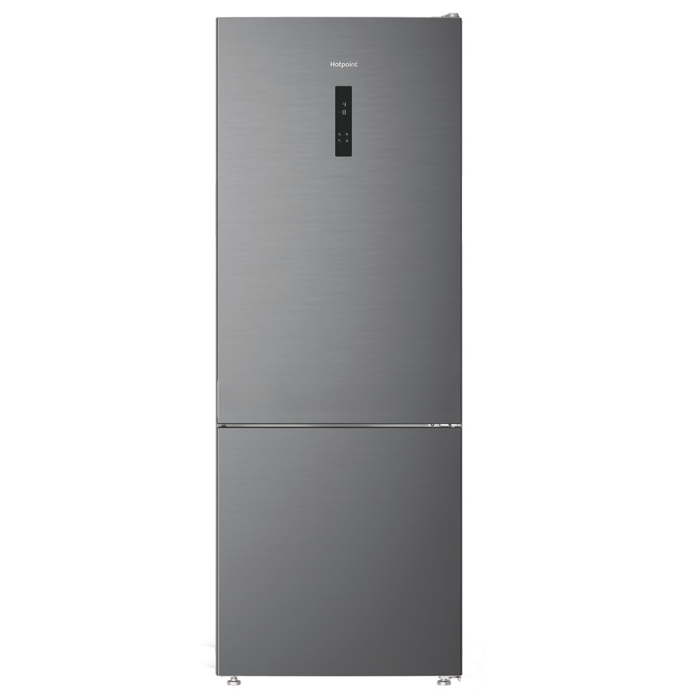 869991735820_0.jpeg Hotpoint HPK2 6493 XP5UK V Brushed Steel Freestanding Dual No Frost Fridge Freezer with Even Flow - Grade M - Peterborough Stock - Image 1