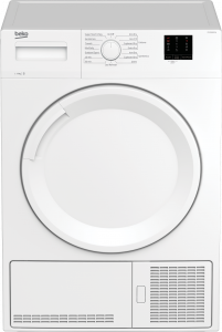 887182483000_0-201x300-1.png Beko DTKCE80021W White 8kg Condenser Tumble Dryer with Sensor Programmes - Grade R - Peterborough Stock - Image 1