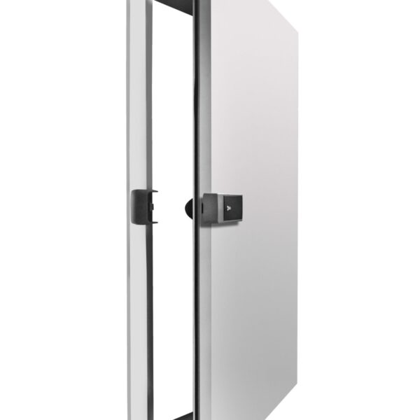 Manufacturer illustration of an insulated cold room hinged door
