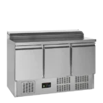 Tefcold GSS435 Stainless Steel Pizza Prep Saladette Counter