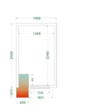 Tefcold CRPF1524 Modular Chiller Room 1500 x 2400 x 2200 mm