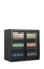 TEFCOLD BA21S Double Sliding Door Back Bar Cooler – 188L Net