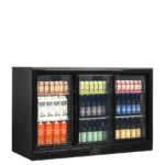 TEFCOLD DB301S-3 Triple Sliding Door Back Bar Cooler – 278L Net