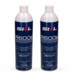 Two SKL R600a refrigerant gas cylinders 420g