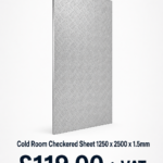 Cold Room Checkered Sheet 1250 x 2500 x 1.5mm Brave Coolers