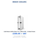 Cold Room Chiller Door 70 x 180cm HD - 3 Sided Frame