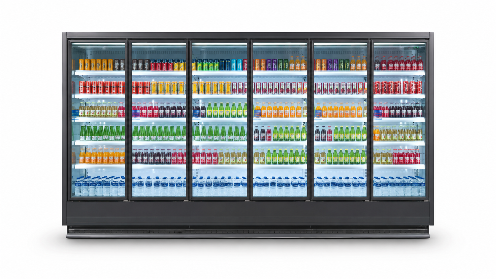 coldco-parisa-70-six-glass-door-multideck-chiller ColdCo Parisa 70 3120mm Glass Door Multideck Chiller - Image 1