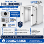 2x2x2m Commercial Cold Room Chiller Kit Maxkold Eliwell Supply Only