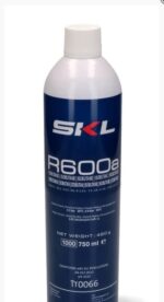 Single SKL R600a isobutane refrigerant cylinder, 420g