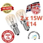 2x 15W E14 Fridge Freezer Light Bulb - Fits Beko, Bosch, Samsung, Hotpoint Smeg