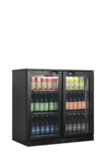 TEFCOLD BA21H back bar cooler stocked with drinks
