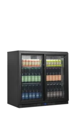 TEFCOLD BA21S back bar cooler stocked with drinks