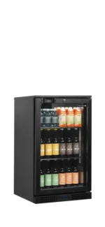 TEFCOLD BA6H back bar cooler stocked with drinks