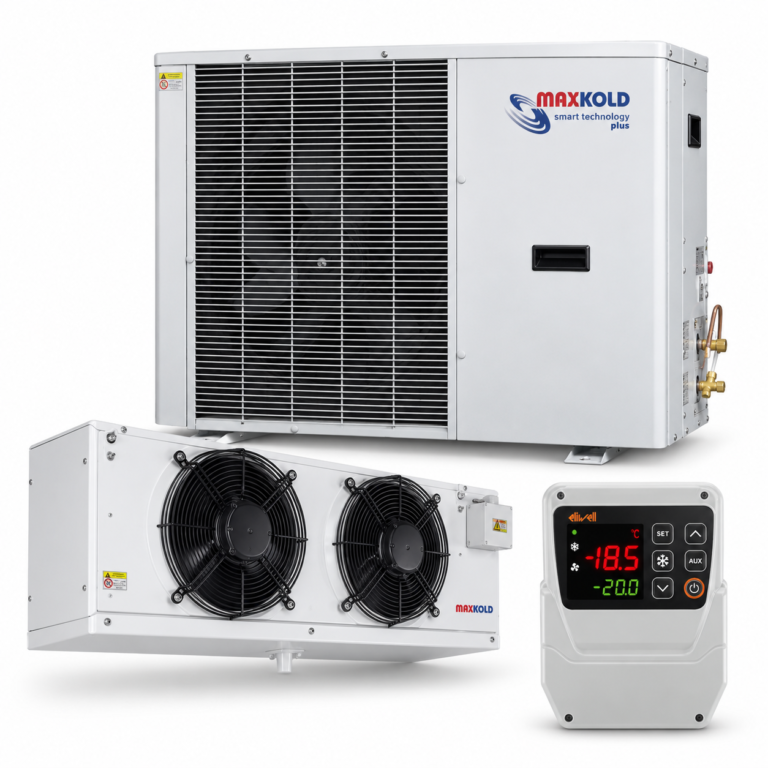 Maxkold refrigeration kit with condensing unit evaporator and Eliwell controller