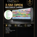 ChillTech London 2.5m open multideck display cabinet