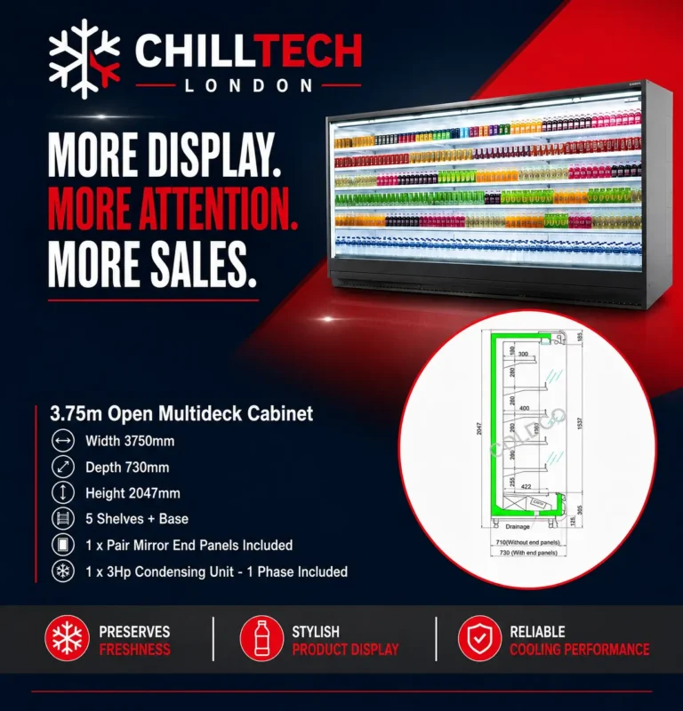 ChillTech London 3.75m open multideck display cabinet