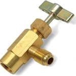 R600a R290 refrigeration service valve 1/4 inch brass charging valve