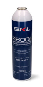 SKL REF000UN R600a 420g refrigerant cylinder front view