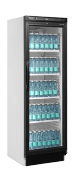 TEFCOLD SC381 item 22540 commercial display fridge angled view