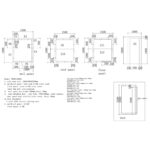 Adexa YSCR1518201 model-specific cold room panel, floor and door dimensional drawing