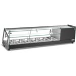 1485mm countertop sushi and tapas refrigerated display 6 GN pans