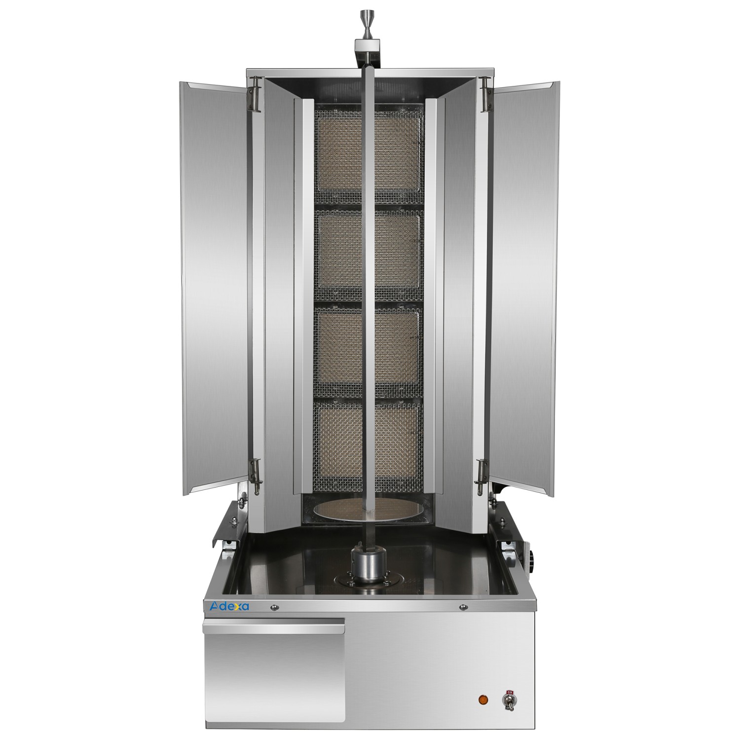BRVCGAR950Q-product 100kg Natural Gas Doner Kebab Machine – 4 Burners, 10.32kW