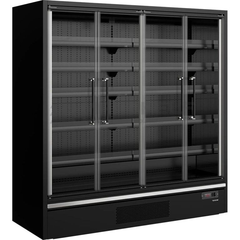 ChillTech London 1955mm plug-in glass door multideck chiller with built-in compressor