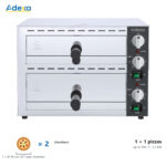 Double Deck Countertop Pizza Oven – 2 × 12 Inch Pizzas, 2.26kW | BRVFP03A – view 2