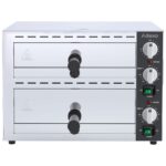 Double Deck Countertop Pizza Oven – 2 × 12 Inch Pizzas, 2.26kW | BRVFP03A