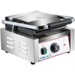 Commercial Panini Grill & Sandwich Press – 1.8kW Ribbed Plates | BRVHEG811 – view 2