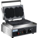 Commercial Waffle Maker – 2 Flower Waffles, 1.55kW for Cafés, Dessert Shops & Hotels – view 3