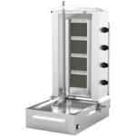 60kg Gas Doner Kebab Grill – 4 Burners, 12kW, Bottom Motor