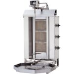 Gas Doner Kebab & Shawarma Grill – 3 Burners, 10.5kW, Top Motor