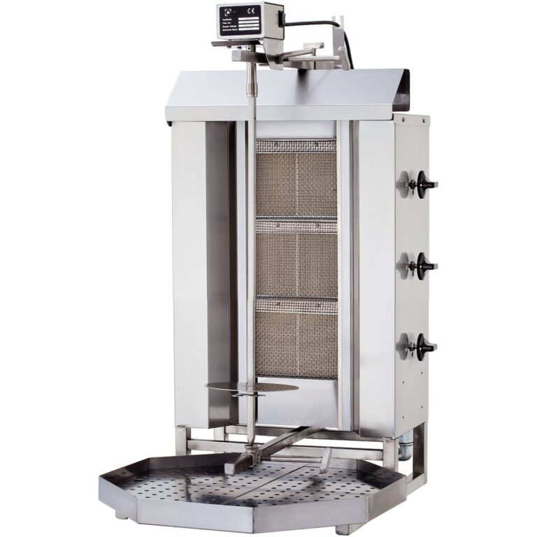 Gas Doner Kebab & Shawarma Grill – 3 Burners, 10.5kW, Top Motor