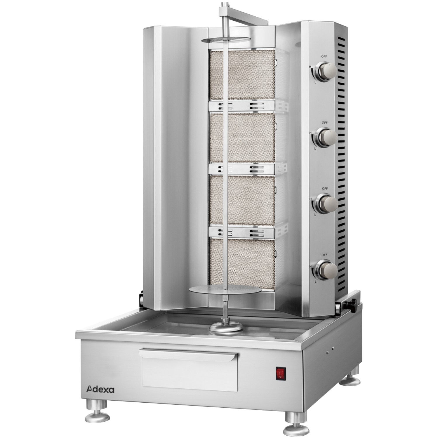 BRVKTQ1050-product Natural Gas Doner Kebab & Shawarma Grill – 4 Burners, 1050mm High