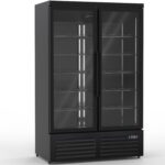 Double glass door drinks display fridge BRVKXG1253BLACK image 2