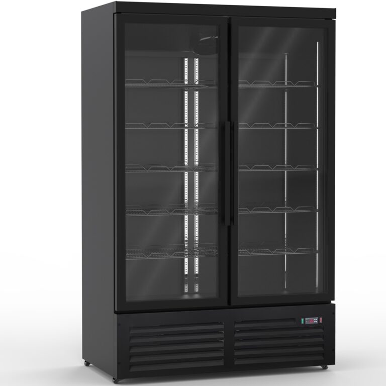 Double glass door drinks display fridge BRVKXG1253BLACK image 2