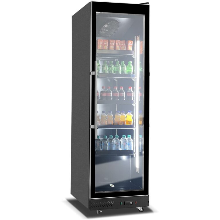 Glass door drinks display fridge BRVKXG620BLACK