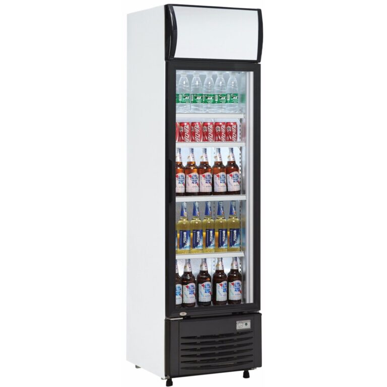 Glass door drinks display fridge BRVLG232B