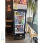 Glass door drinks display fridge BRVLG232B image 4
