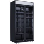 Double glass door drinks display fridge BRVLG805BBLACK image 2