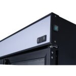 Double glass door drinks display fridge BRVLG805BBLACK image 6