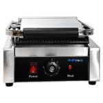Commercial Panini & Sandwich Grill – 240 × 240mm Ribbed Plates, 1.8kW for Cafés – view 4