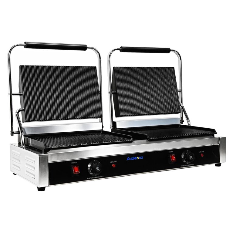 XXL Double Panini & Sandwich Press – 2 × 345 × 235mm Plates, 4.4kW for Cafés & Takeaways – view 1