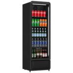 Glass door drinks display fridge BRVSC380BLACK