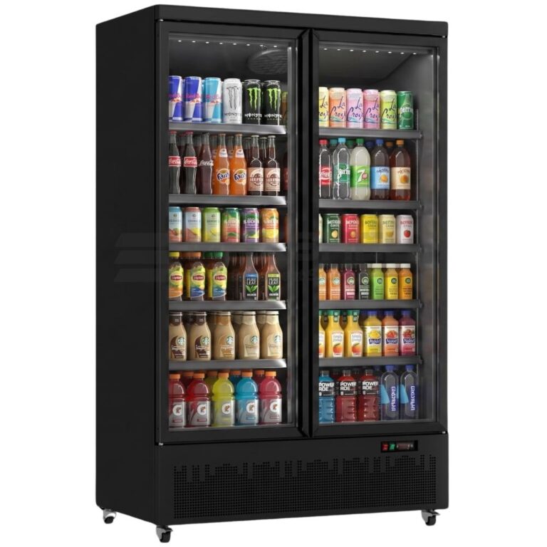 V-MAX Double Door Upright Bottle Cooler Display Fridge – Commercial Chiller